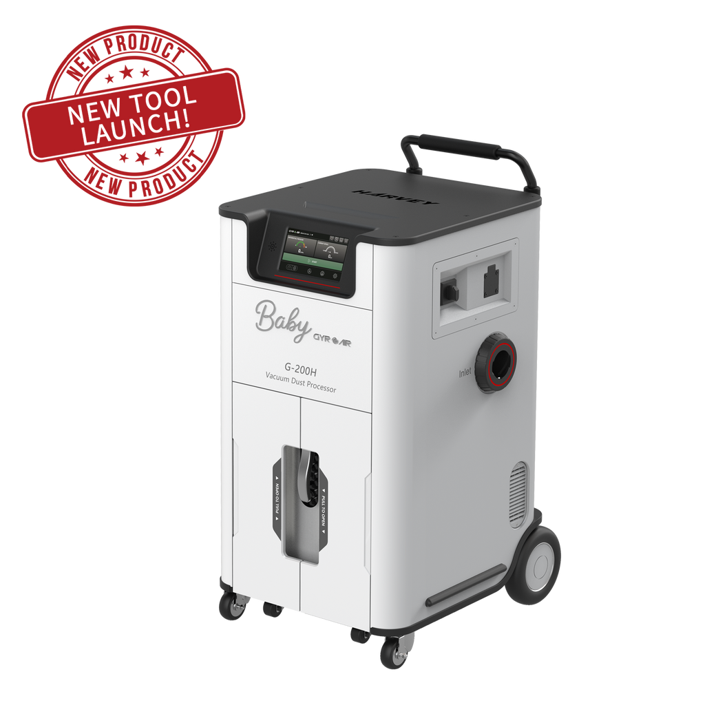 Baby Care G-200H Vacuum Pet Processor machine in white and black with a digital display screen, shown on a white background with a red 'New Product Launch!' stamp overlay.