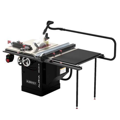 ALPHA HW110S-36Pro & 52Pro 10" 4HP Stain-less Cabinet Saw with Big Eye Rip Fence - Harvey Woodworking