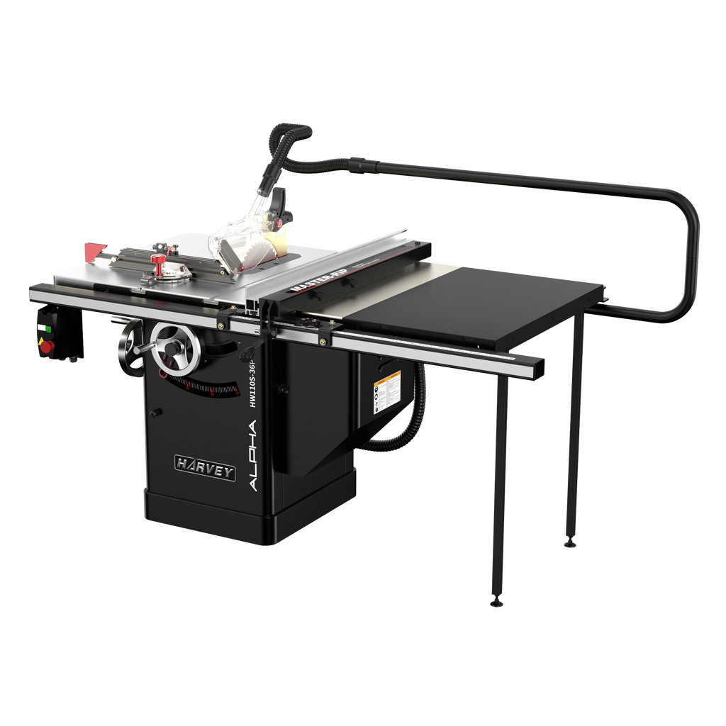 ALPHA HW110S-36P&52P 10 4HP Dovetail Cabinet Table Saw – Harvey