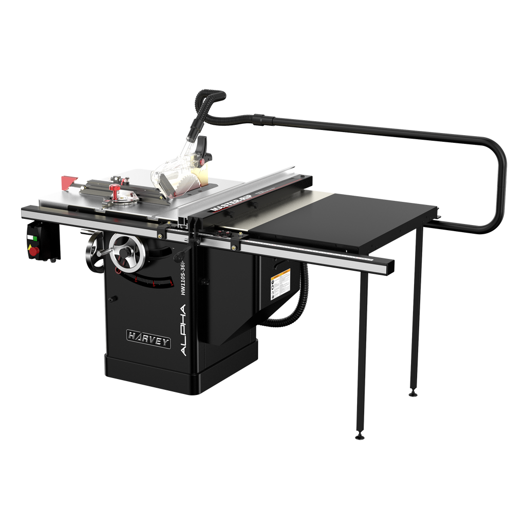 ALPHA HW110S-36P&52P 10 4HP Dovetail Cabinet Table Saw – Harvey Woodworking