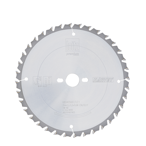 DESTROYER 10" Table Saw Blades - Harvey Woodworking